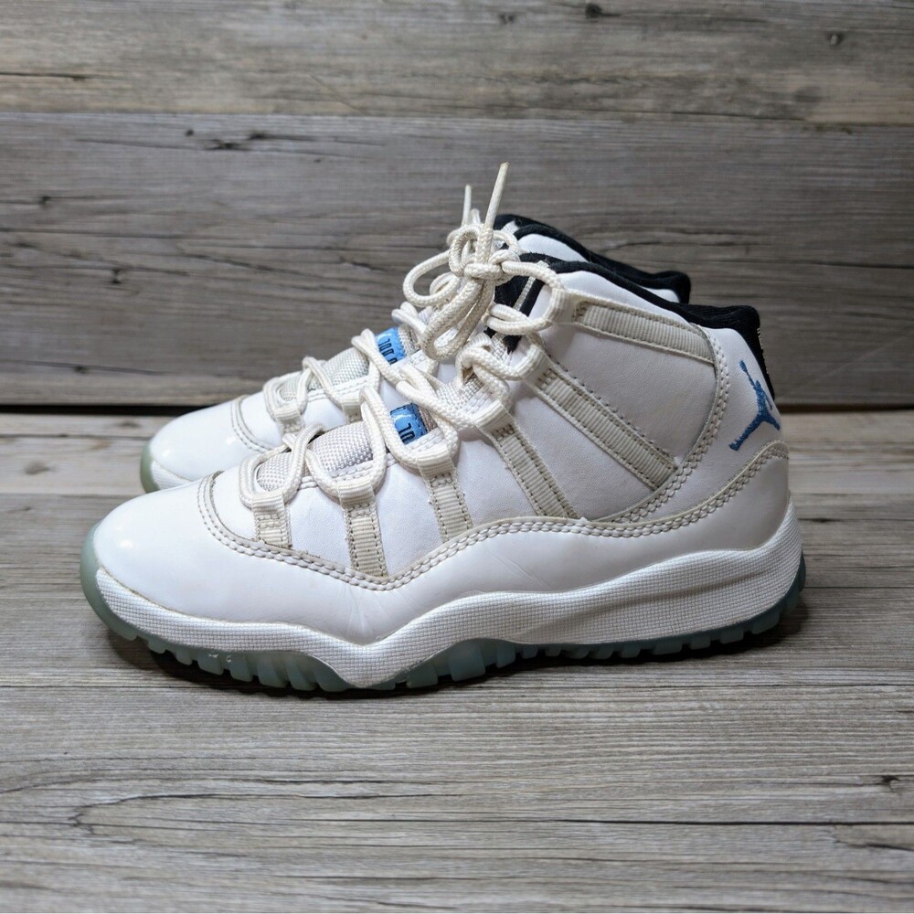 Jordan 11 Retro (PS) Little Kids' Shoes White/Legend Blue-Black 378039-104 2Y